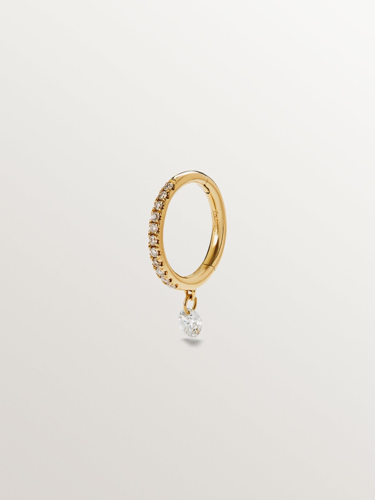 Boucles Oreilles Diamant Or 18K Elegant Pandora