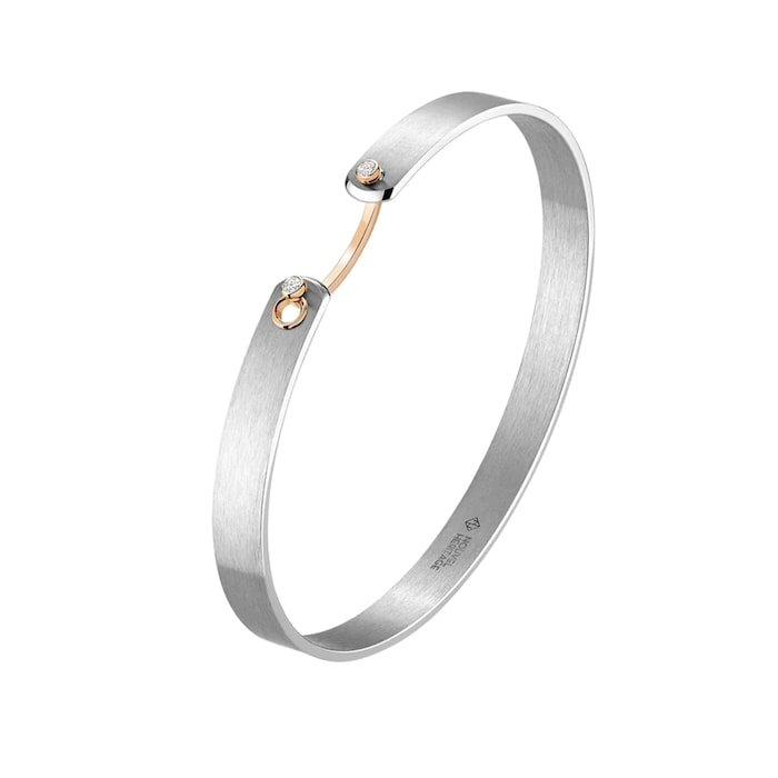Bracelets Argent Titane Minimaliste Bulgari