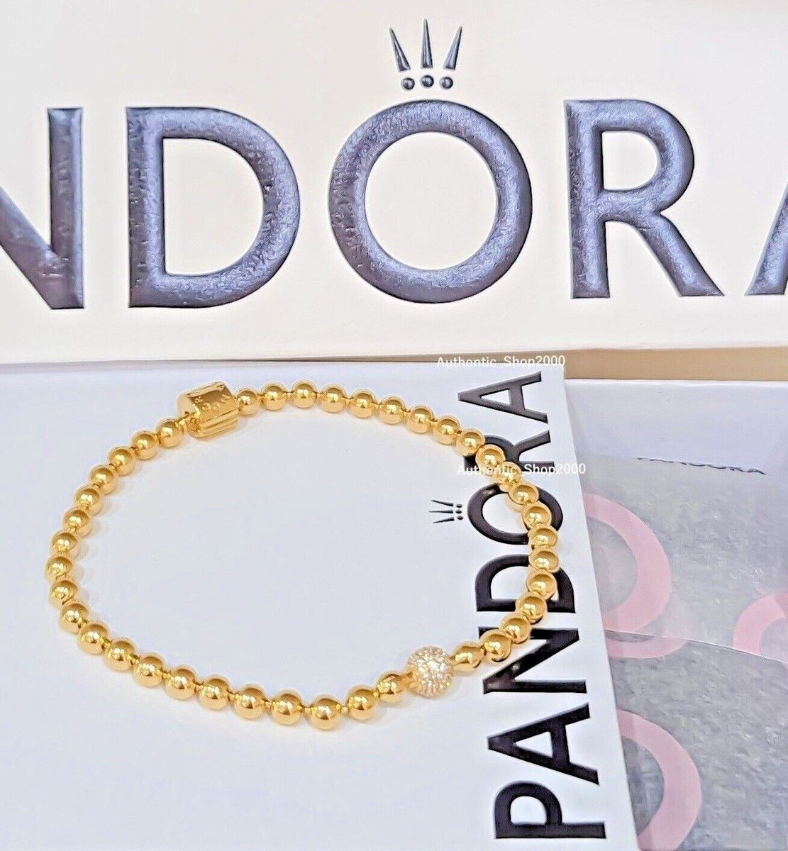 Bracelets De Perles Or 18K Elegant Pandora