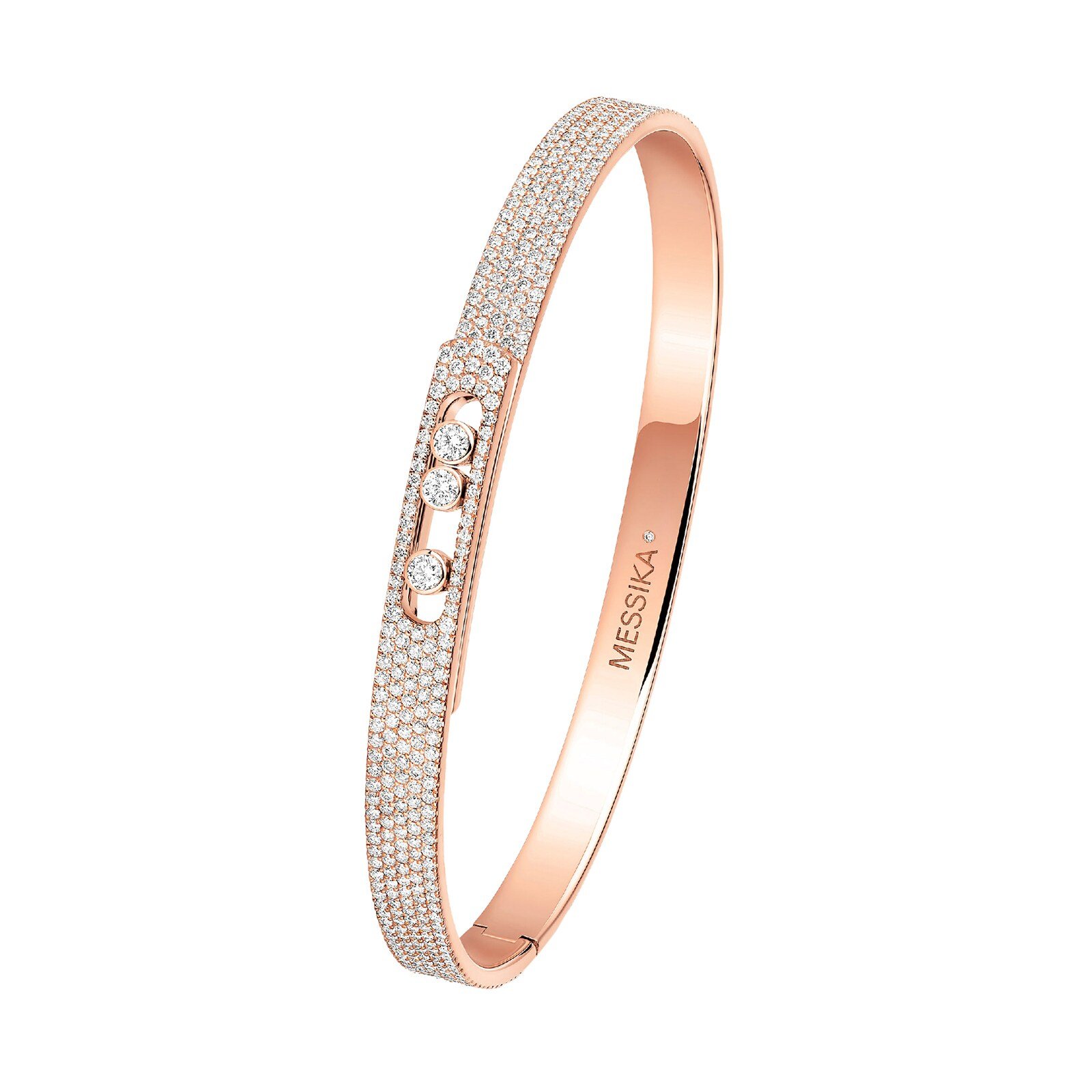 Bracelets Joncs Or Rose Contemporain Messika