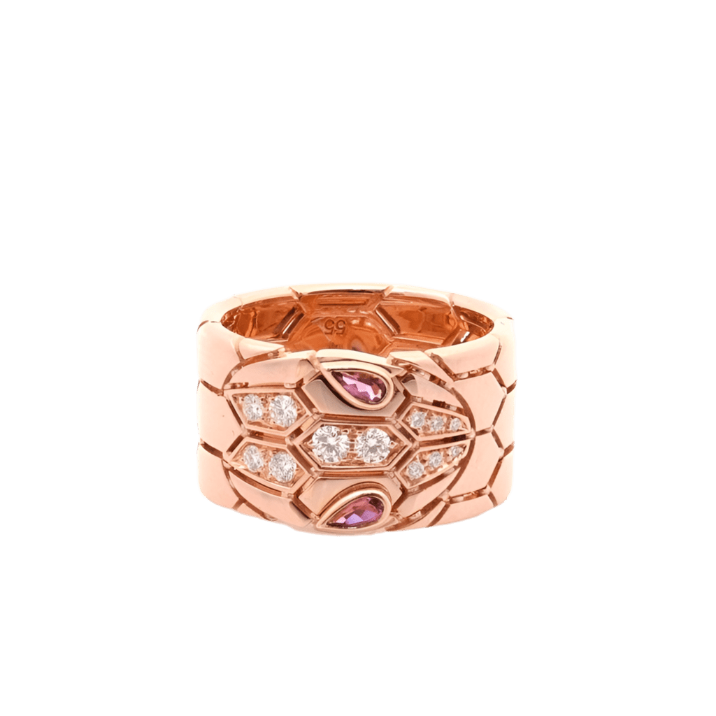 Bulgari Bagues Argent Titane - Rose