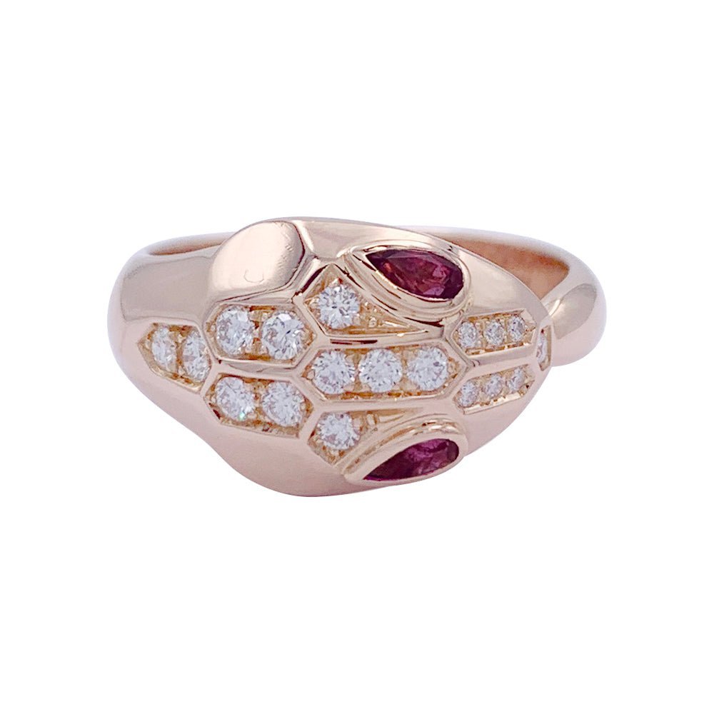 Bulgari Bagues Diamant Titane - Rose