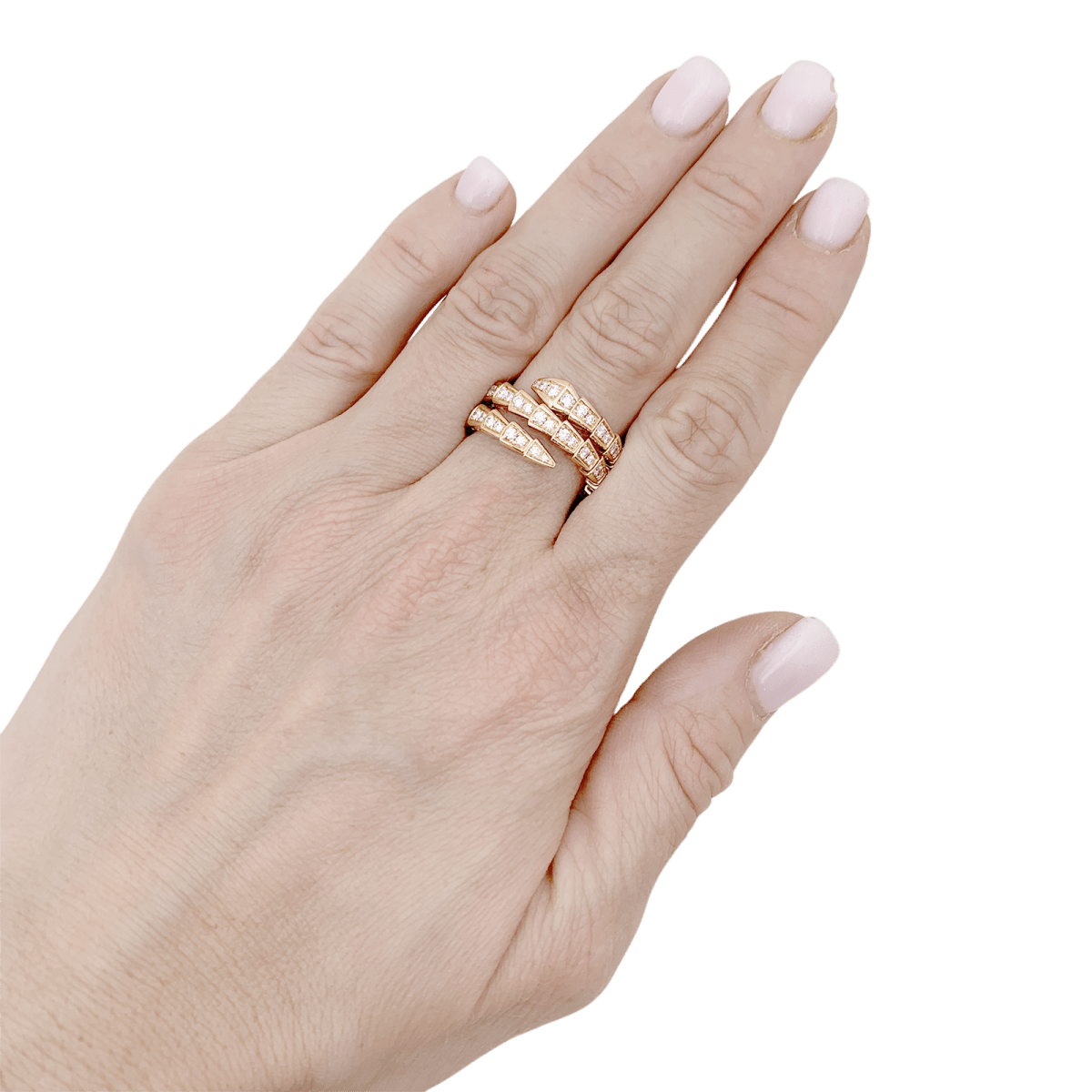 Bulgari Bagues Diamant Titane - Rose