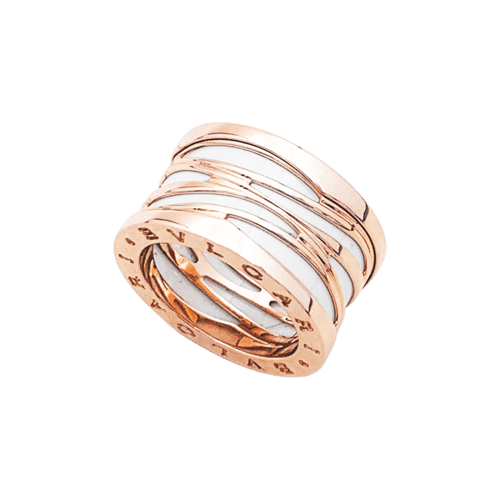 Bulgari Bagues Or Titane - Rose