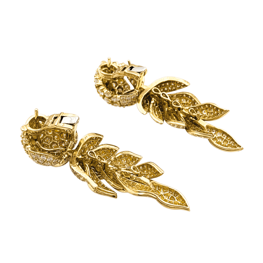 Cartier Broches Florales Acier Inoxydable - Or