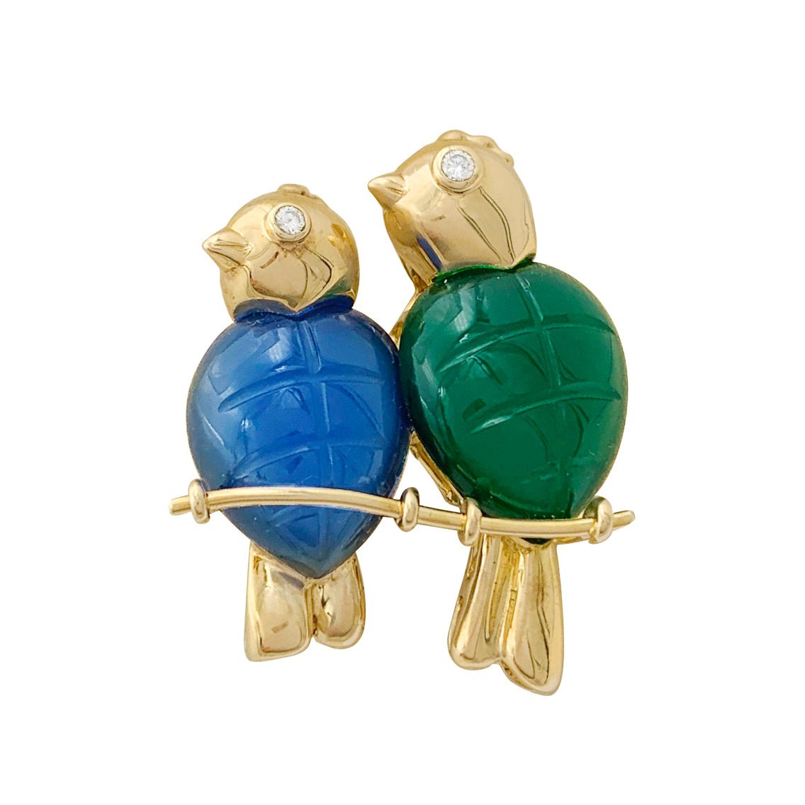 Cartier Or Broches Perles Acier Inoxydable