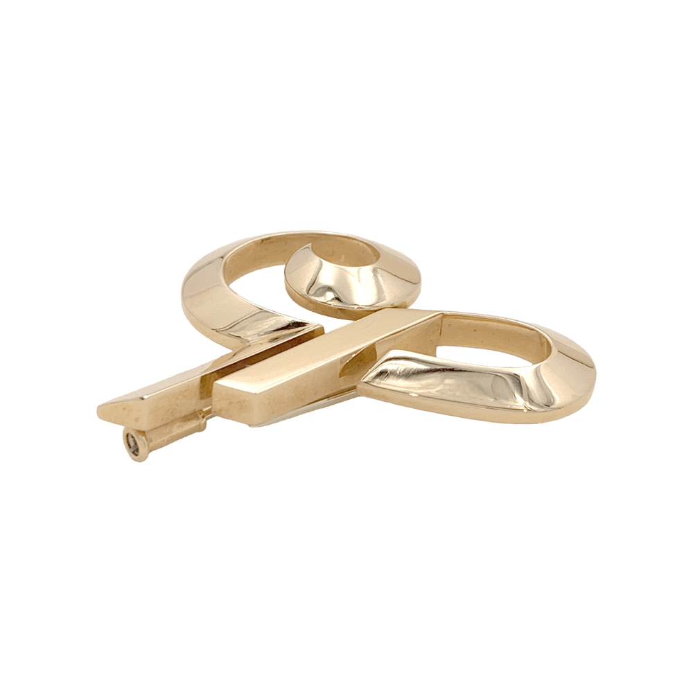 Cartier Or Broches Perles Acier Inoxydable