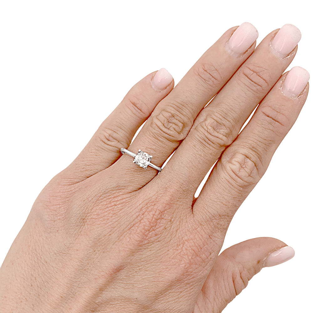 Chopard Bleu Bagues Solitaire Cuir Veritable