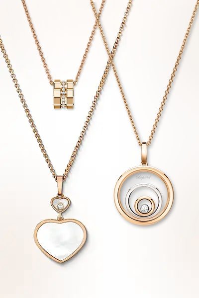 Chopard Colliers Or Rose - Noir