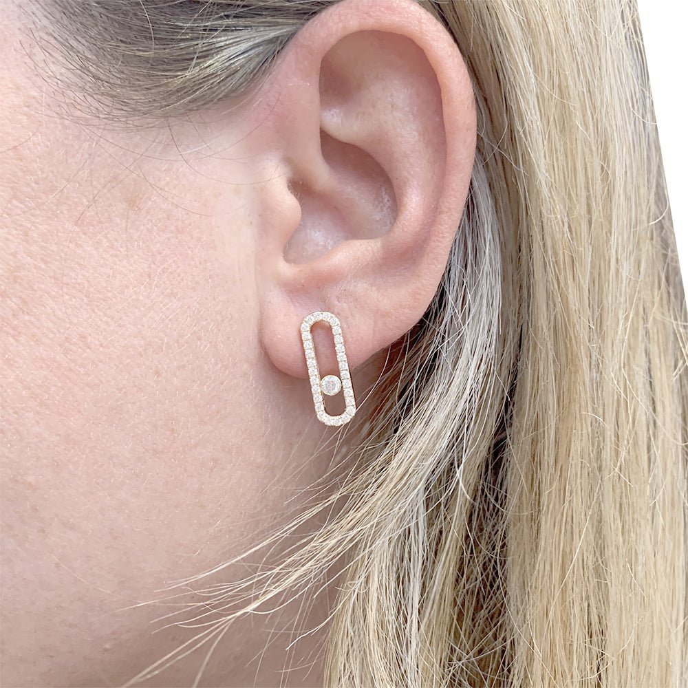 Contemporain Broches En Perles Or Rose Messika