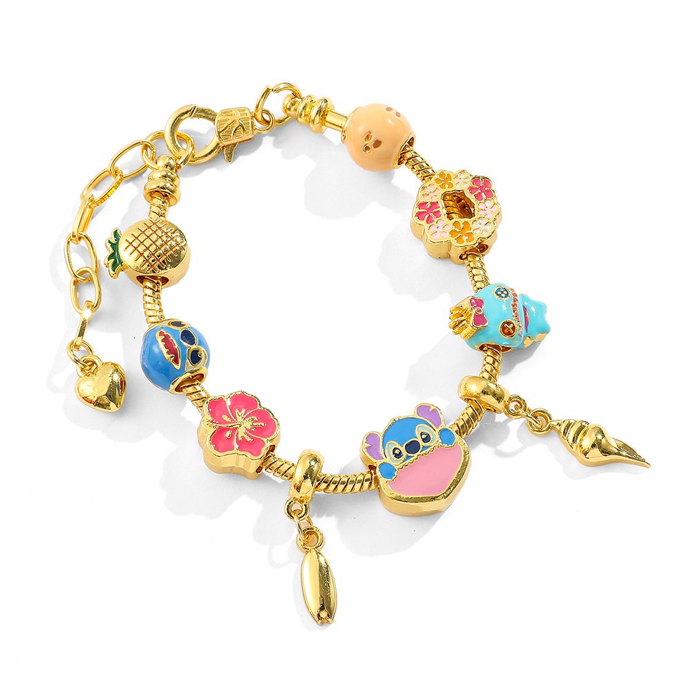 Elegant Bracelets Breloques Or 18K Pandora
