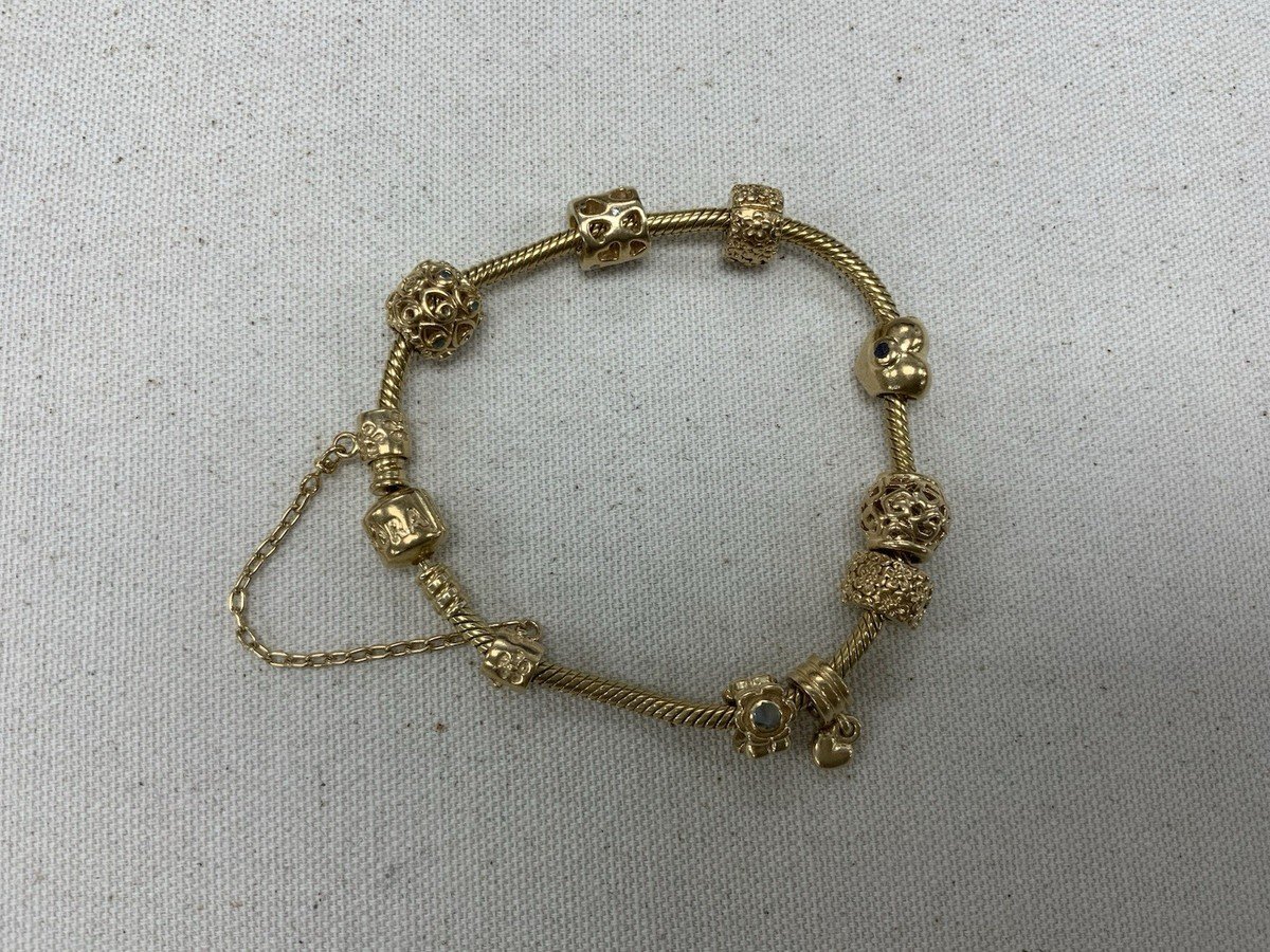Elegant Bracelets Cuir Or 18K Pandora