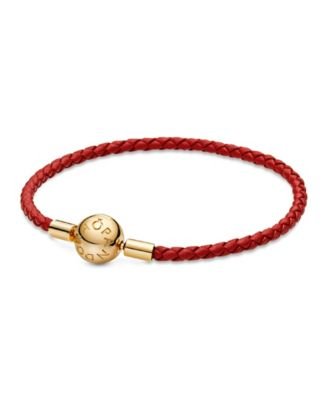 Elegant Bracelets Cuir Or 18K Pandora