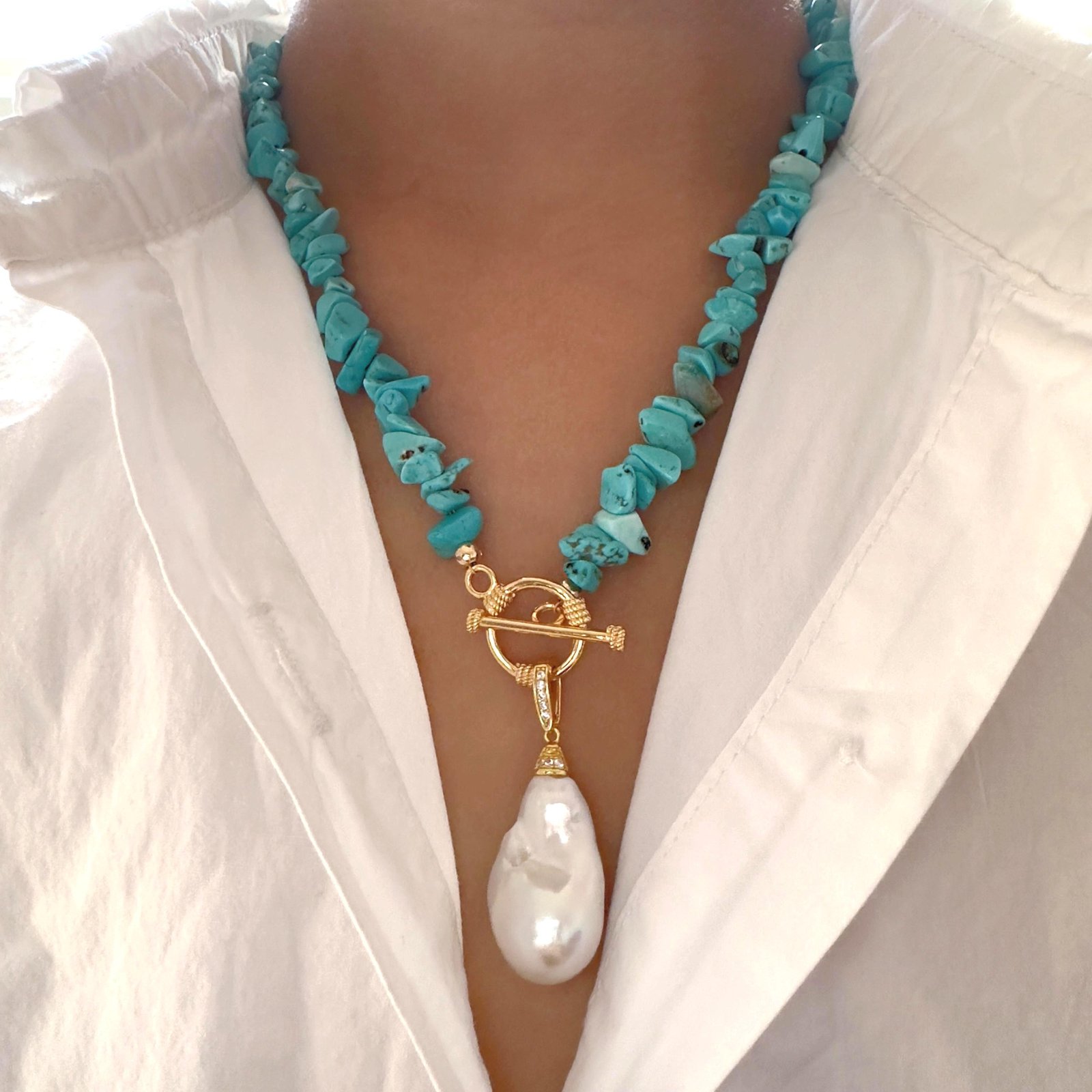 Elegant Colliers Turquoise - Histoire d'Or