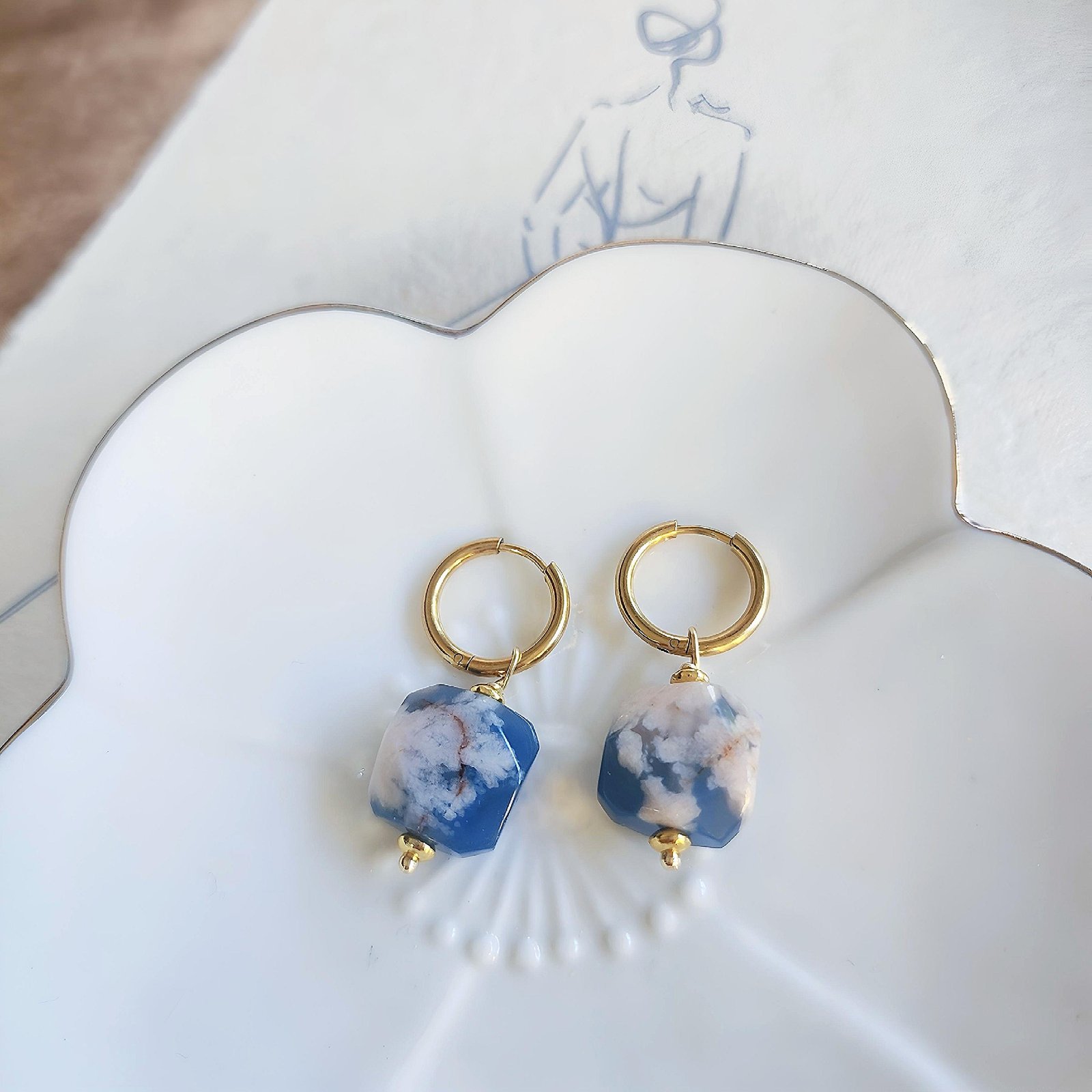 Histoire d'Or Colliers Titane - Beige