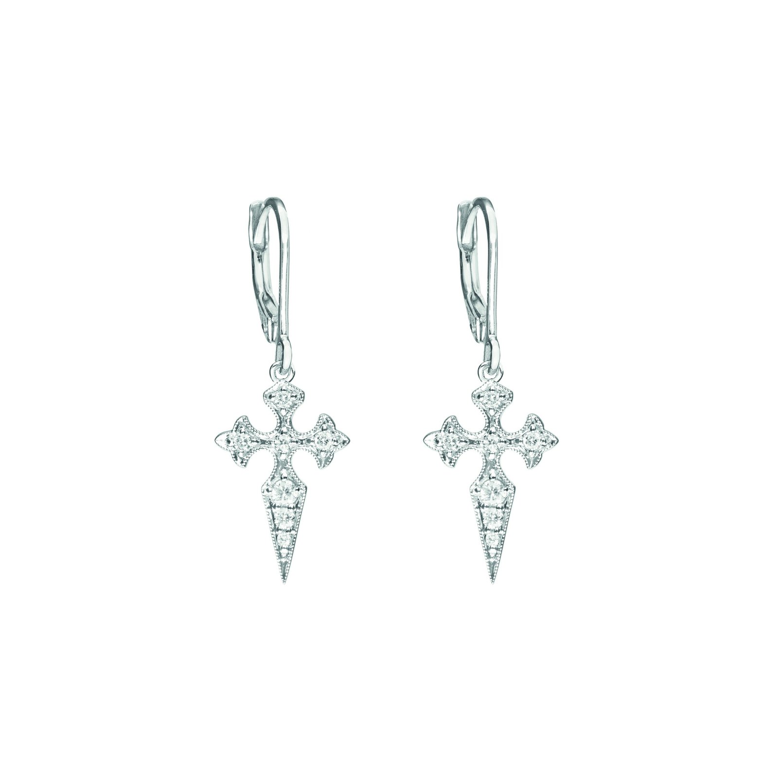 Minimaliste Boucles Doreilles En Diamant Titane Bulgari