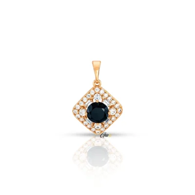 Pandora Noir Pendentifs Diamant Or 18K