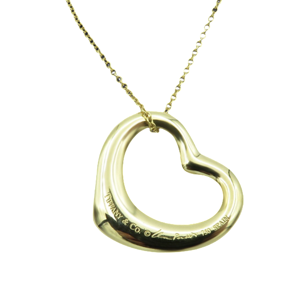 Pendentifs Coeur Plaque Or Vintage Tiffany