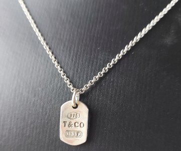 Pendentifs Initiales Plaque Or Vintage Tiffany