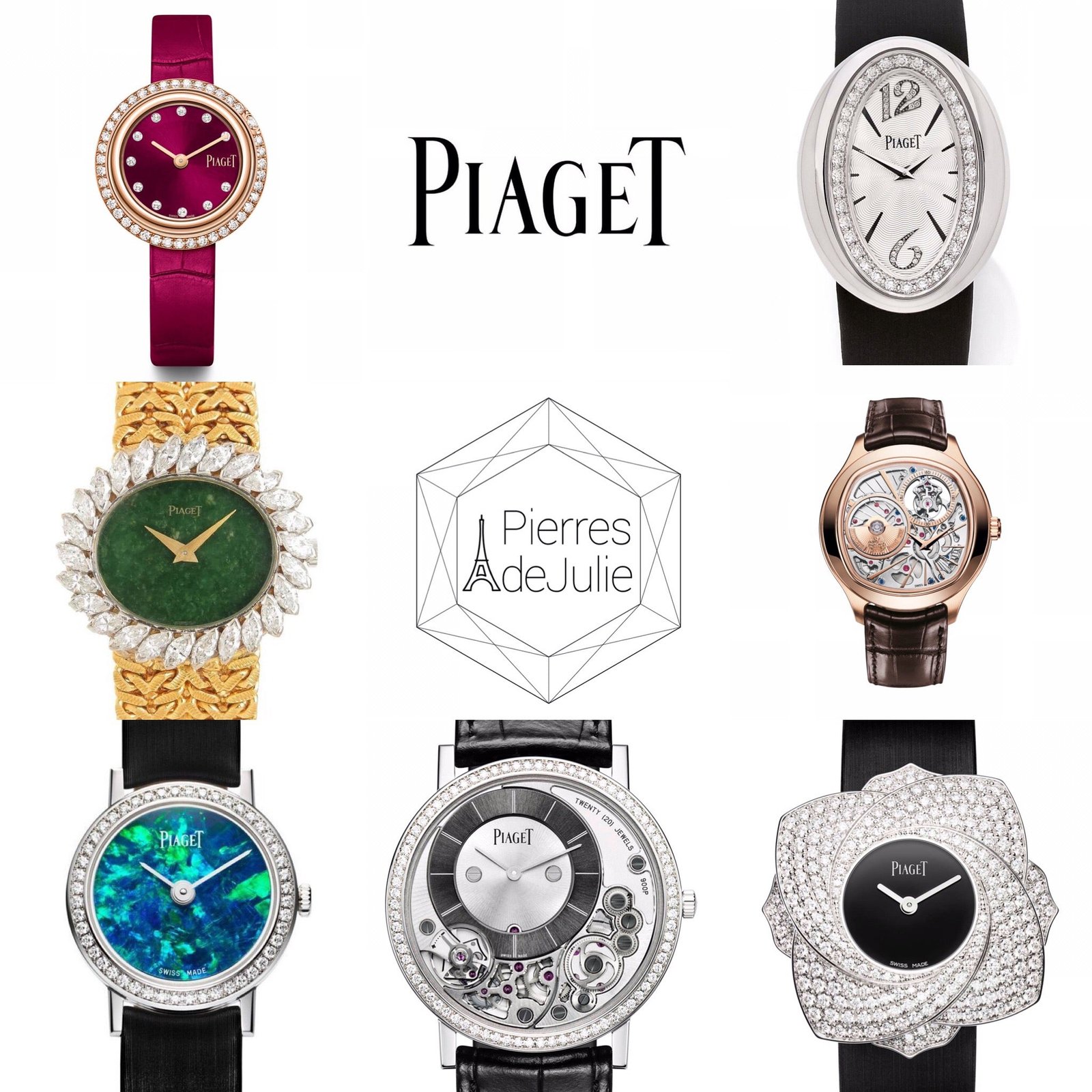 Piaget Broches Argent Perle - Vert