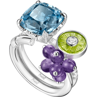 Piaget Vert Bagues Solitaire Perle