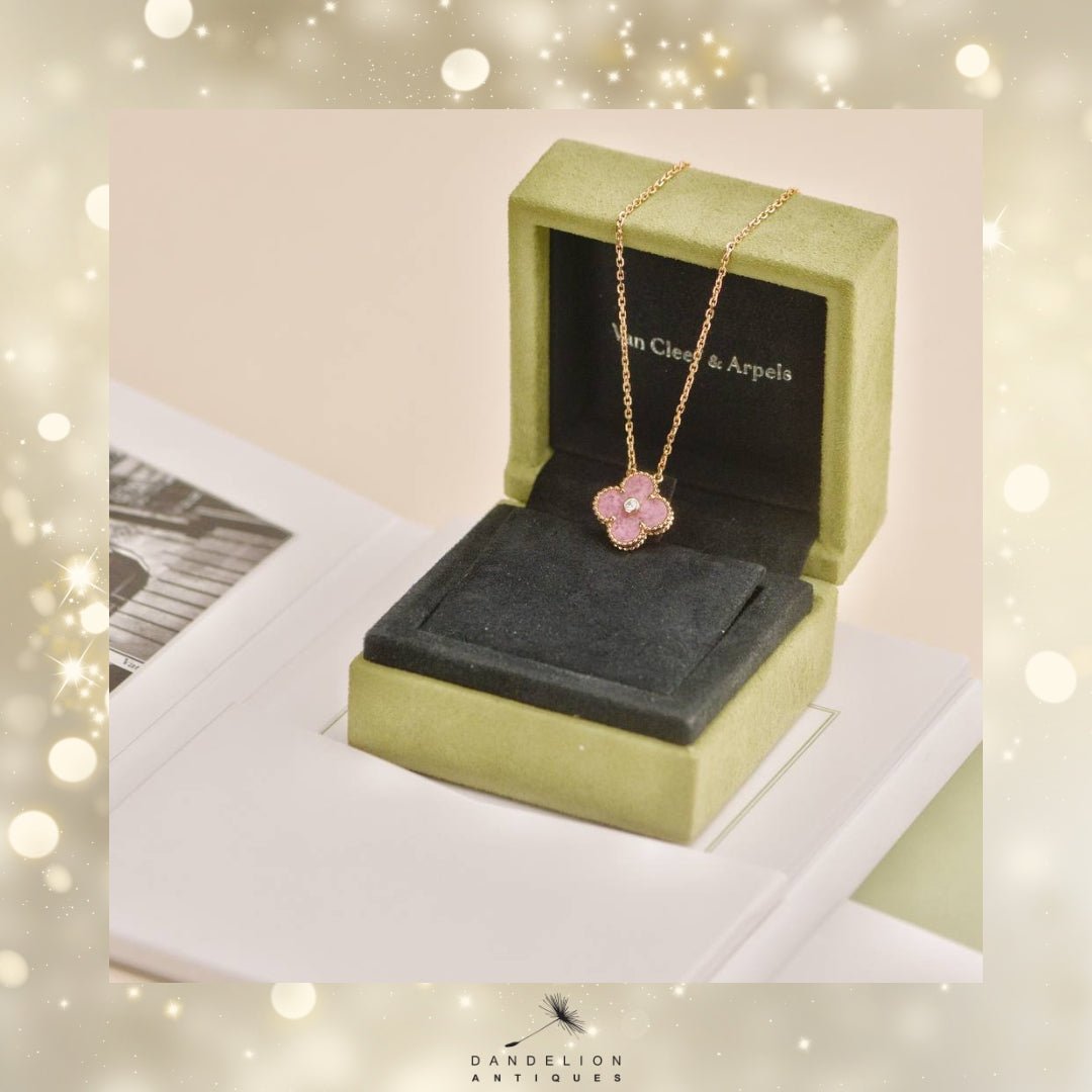 Romantique Colliers Or Cristal Van Cleef
