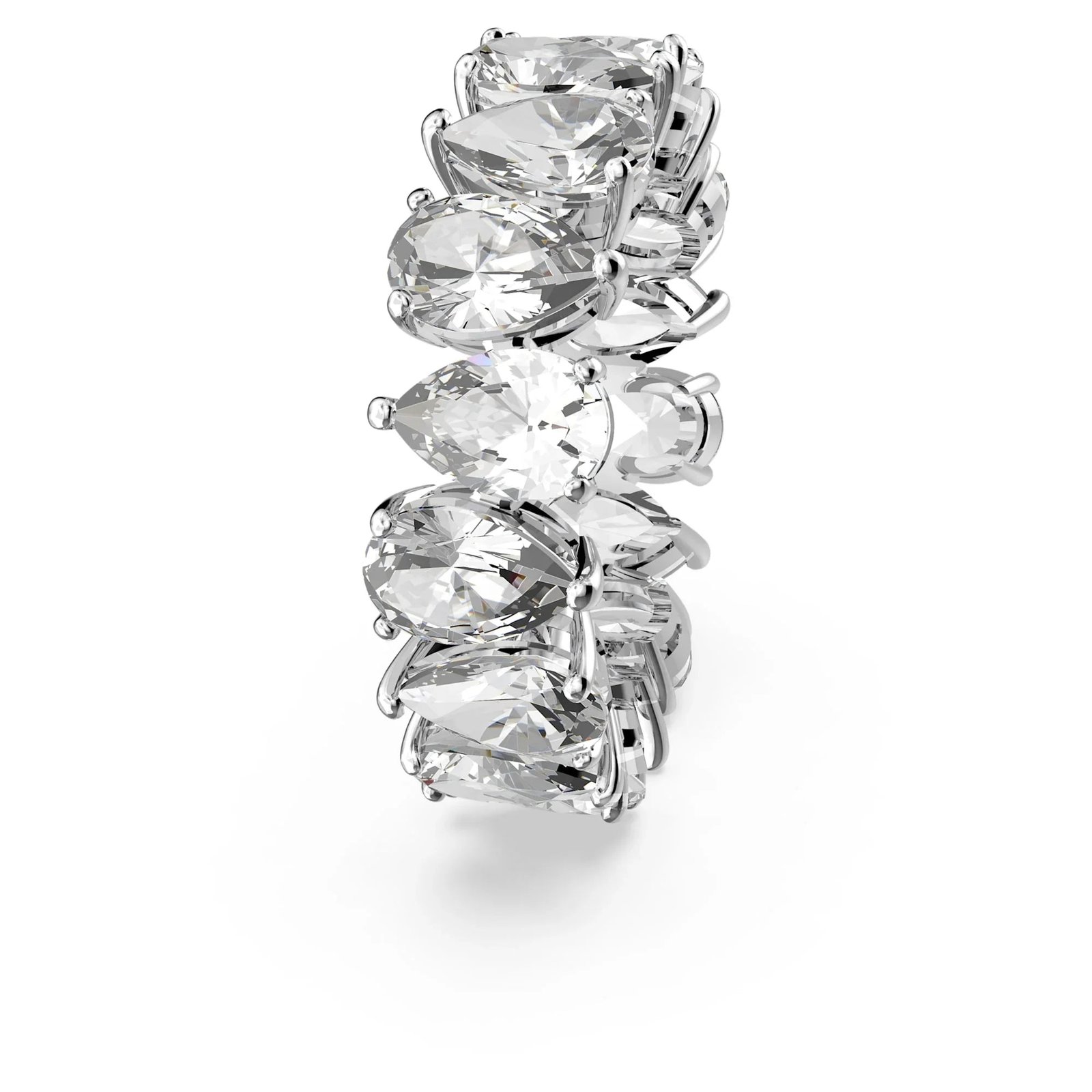 Swarovski Bagues Chevaliere Argent 925 - Blanc