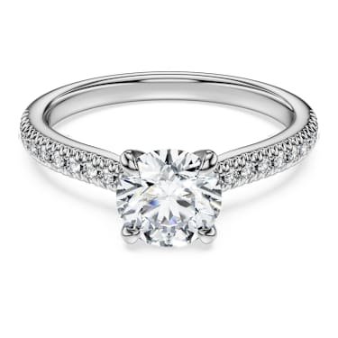 Swarovski Bagues Diamant Argent 925 - Blanc