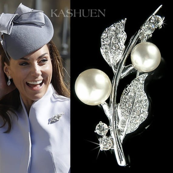 Swarovski Blanc Broches Florales Argent 925