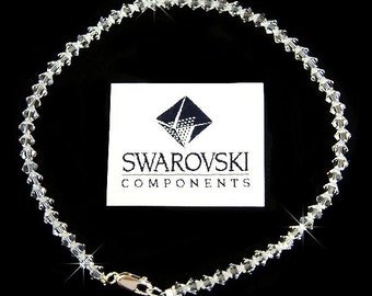 Swarovski Blanc Broches Perles Argent 925