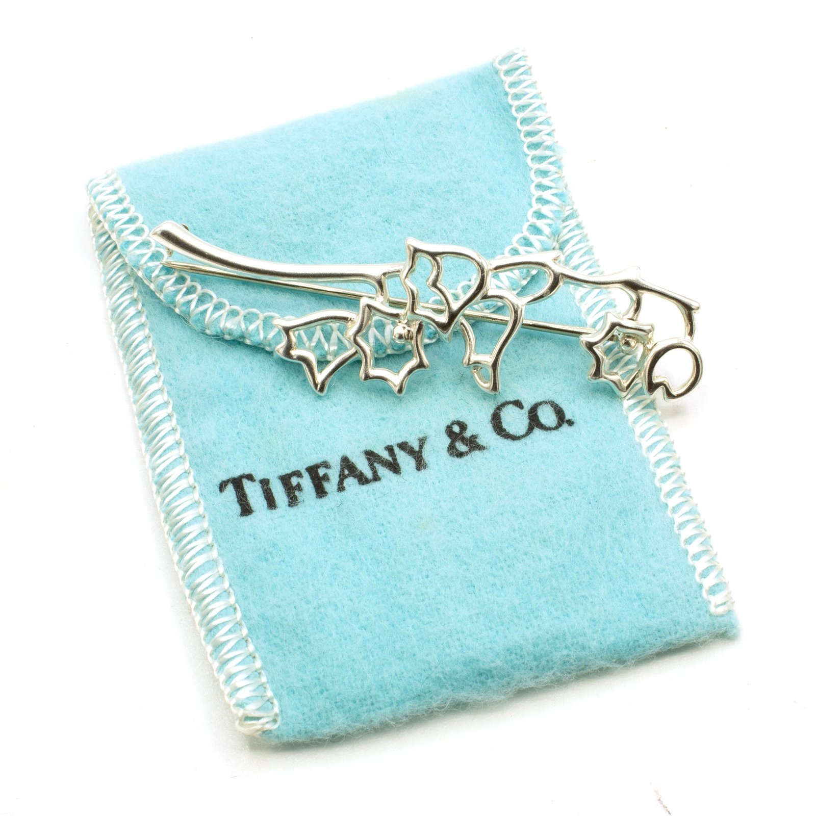 Tiffany Broches Argent Plaque Or - Argent