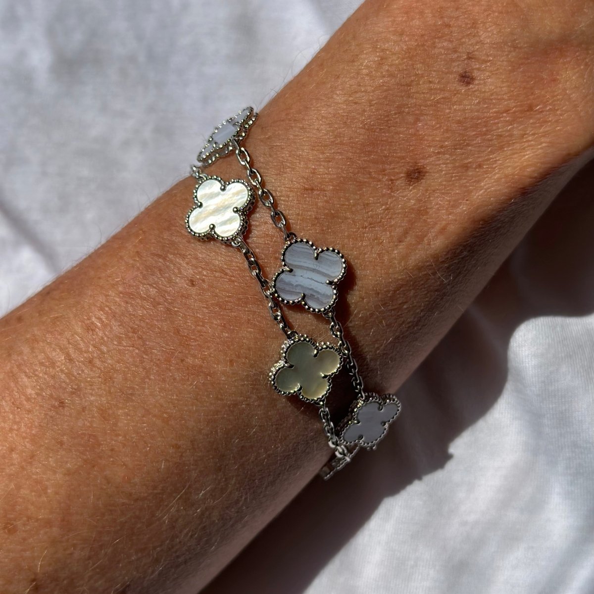 Van Cleef Bracelets En Argent Cristal