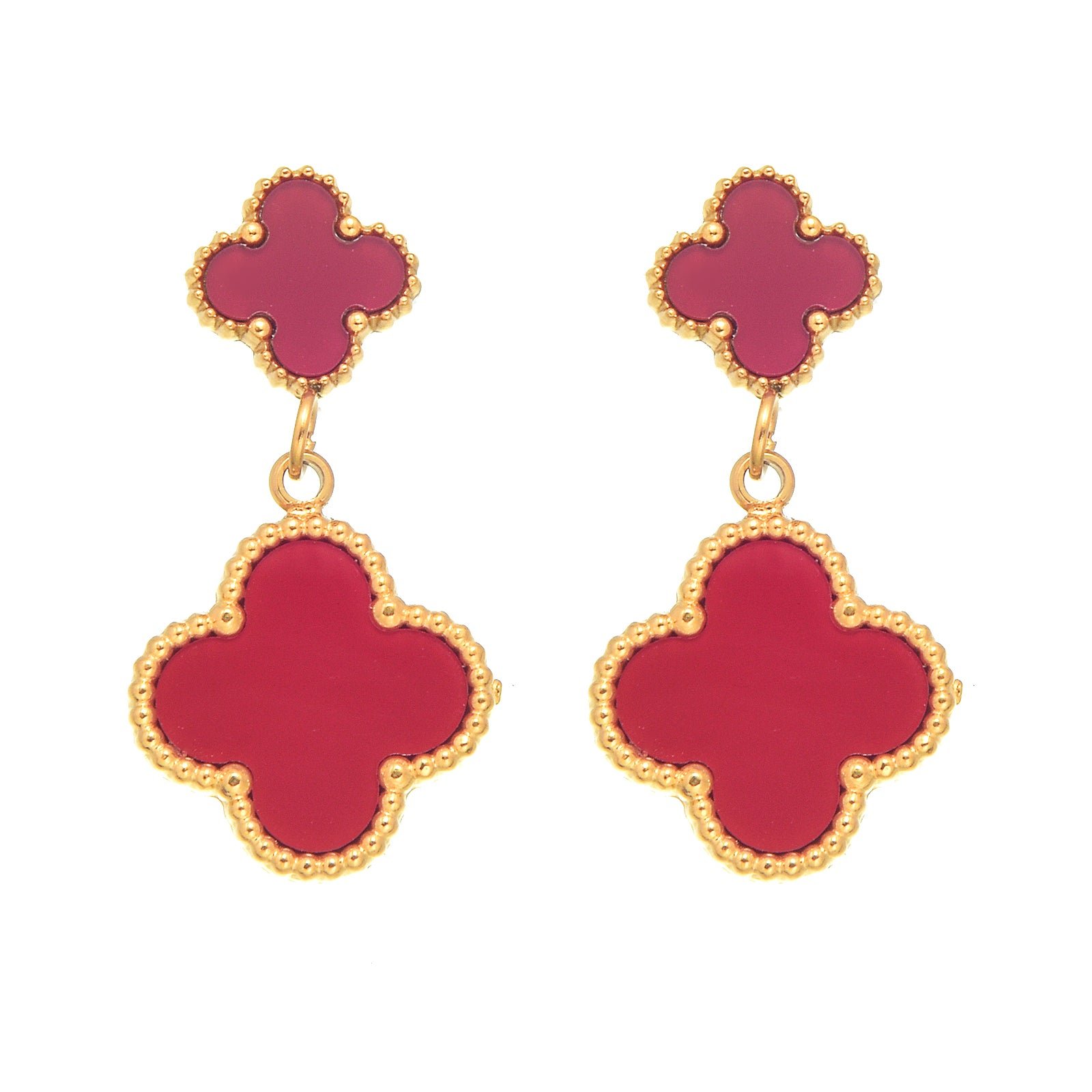 Van Cleef Pendentifs En Forme Danimaux Cristal - Rouge