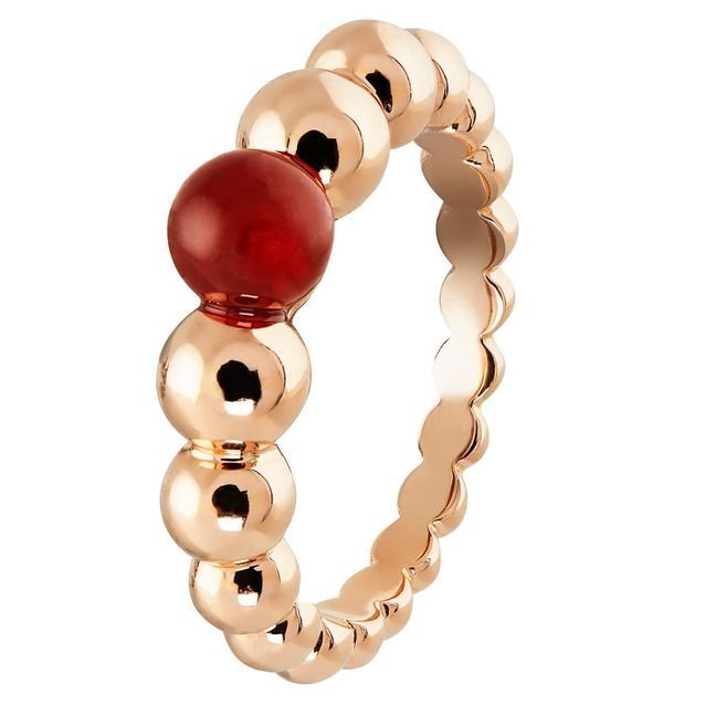 Van Cleef Rouge Bagues Mode Cristal