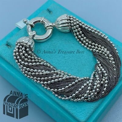 Vintage Bracelets Tennis Argent - Tiffany