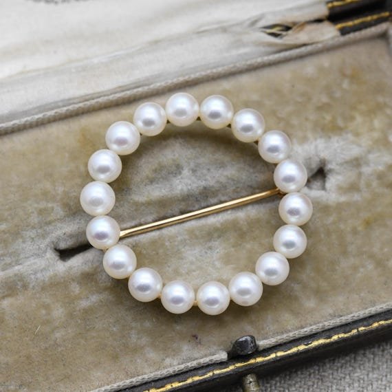 Vintage Broches Perles Argent - Tiffany