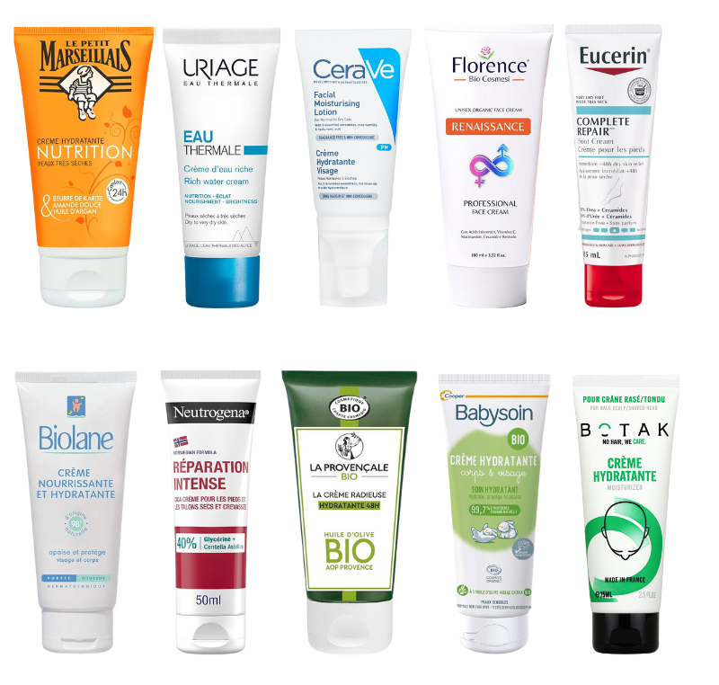 Crèmes hydratantes