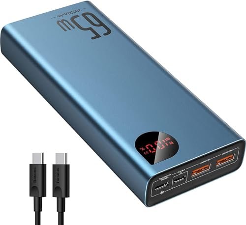 Batterie Externe 20000mAh Baseus - Type: USB-C / MagSafe, Puissance: Charge rapide, Longueur: N/A.