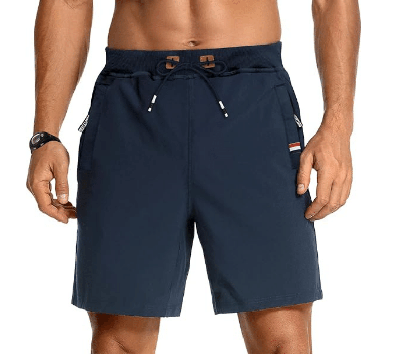 Short de Sport Homme Bleu Marine Respirant