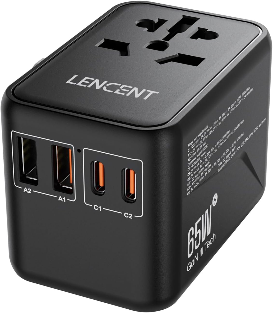 Adaptateur Voyage Universel avec USB-C