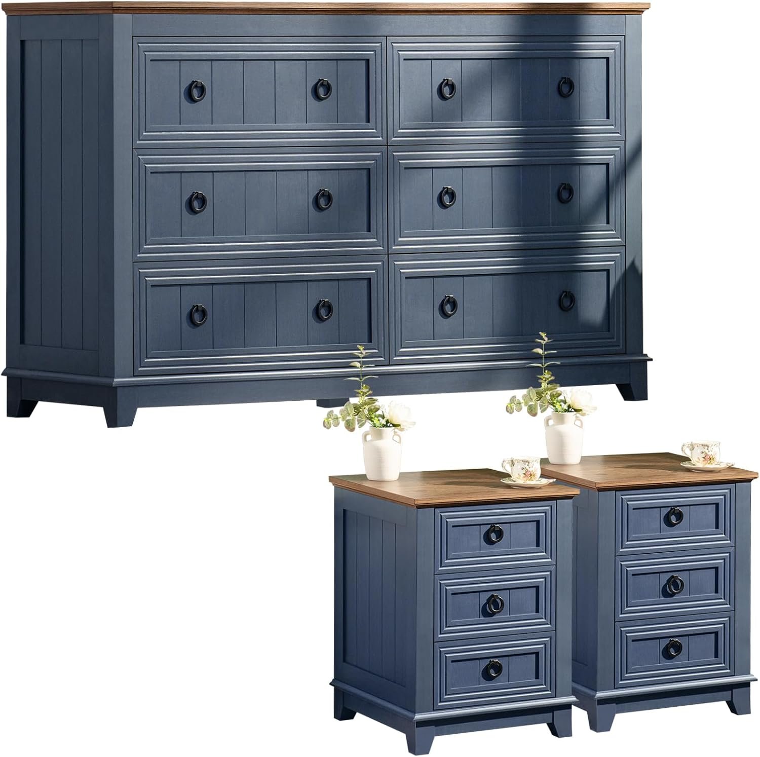 Lacoste Wardrobes Dressers Finition Luxe - Bleu