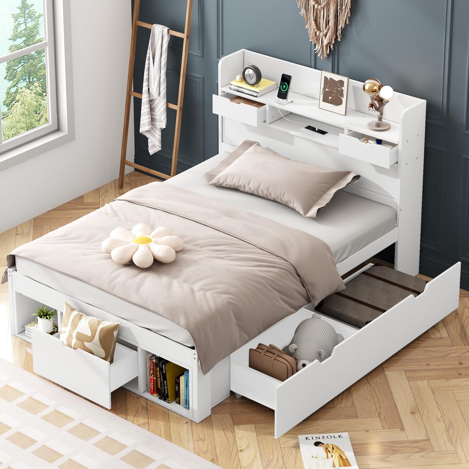 lit 1 personne avec sommier et matelas