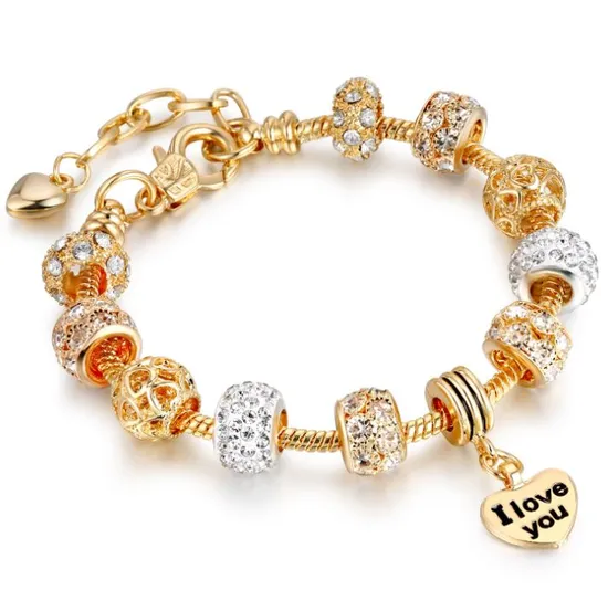 Elegant Bracelets A Breloques 1 Or 18K Pandora