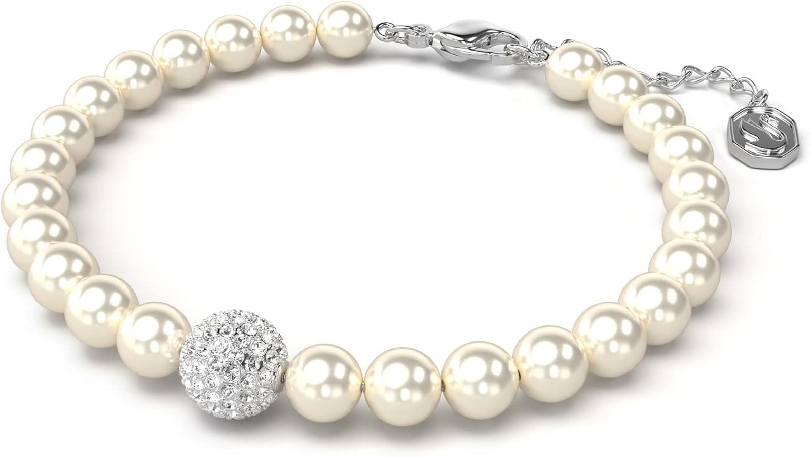 Moderne Bracelets A Breloques 1 Blanc - Swarovski