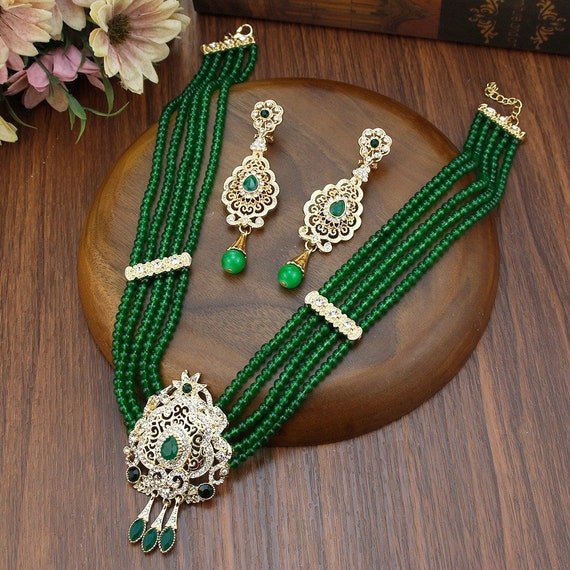 Piaget Vert Ensembles De Bijoux De Mariage Perle