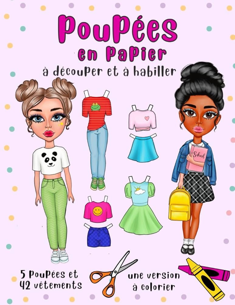 poupee carton a habiller