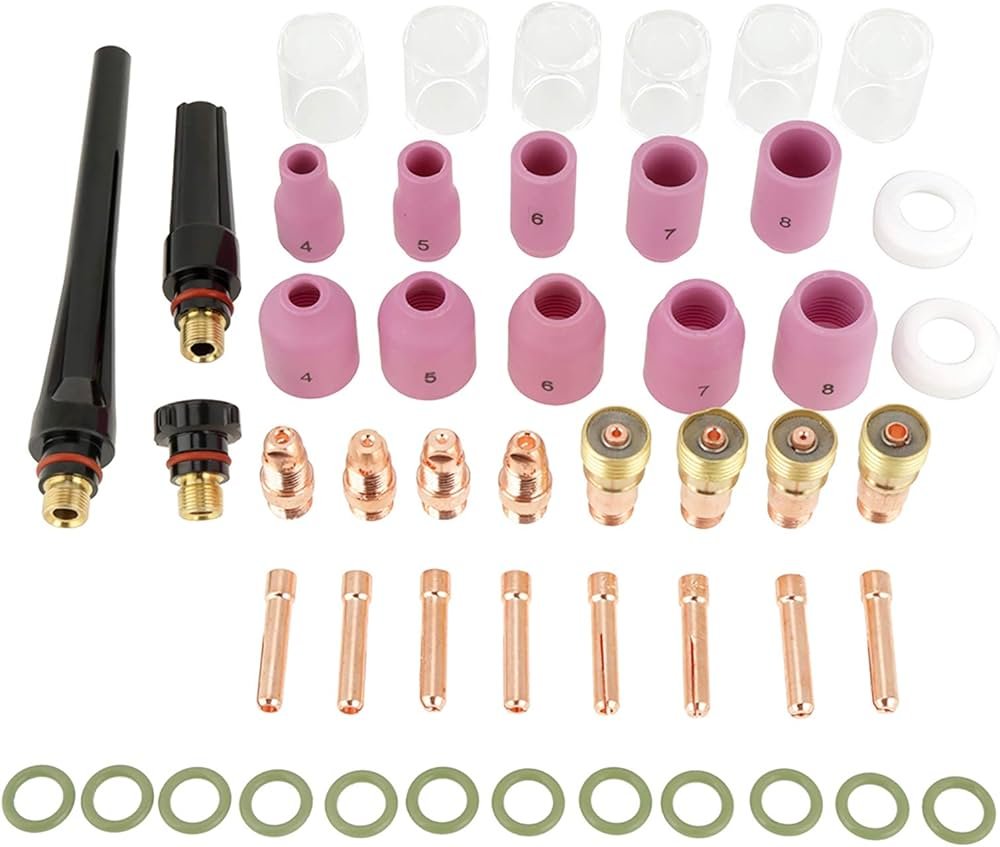 49pcs Accessoires Tig, Kit de Pinces TIG Consommables ...