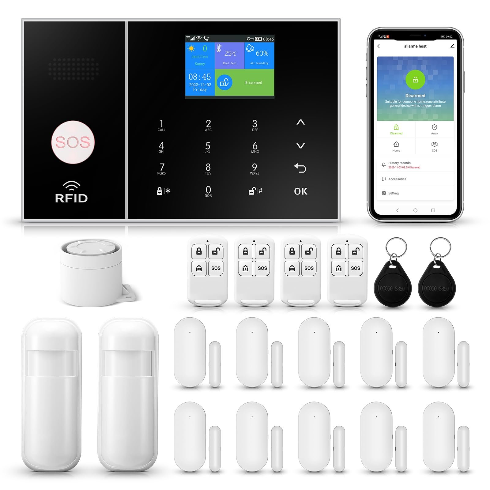 4G Systèmes sécurité pour la Maison, Alarmes Maison Kits ...