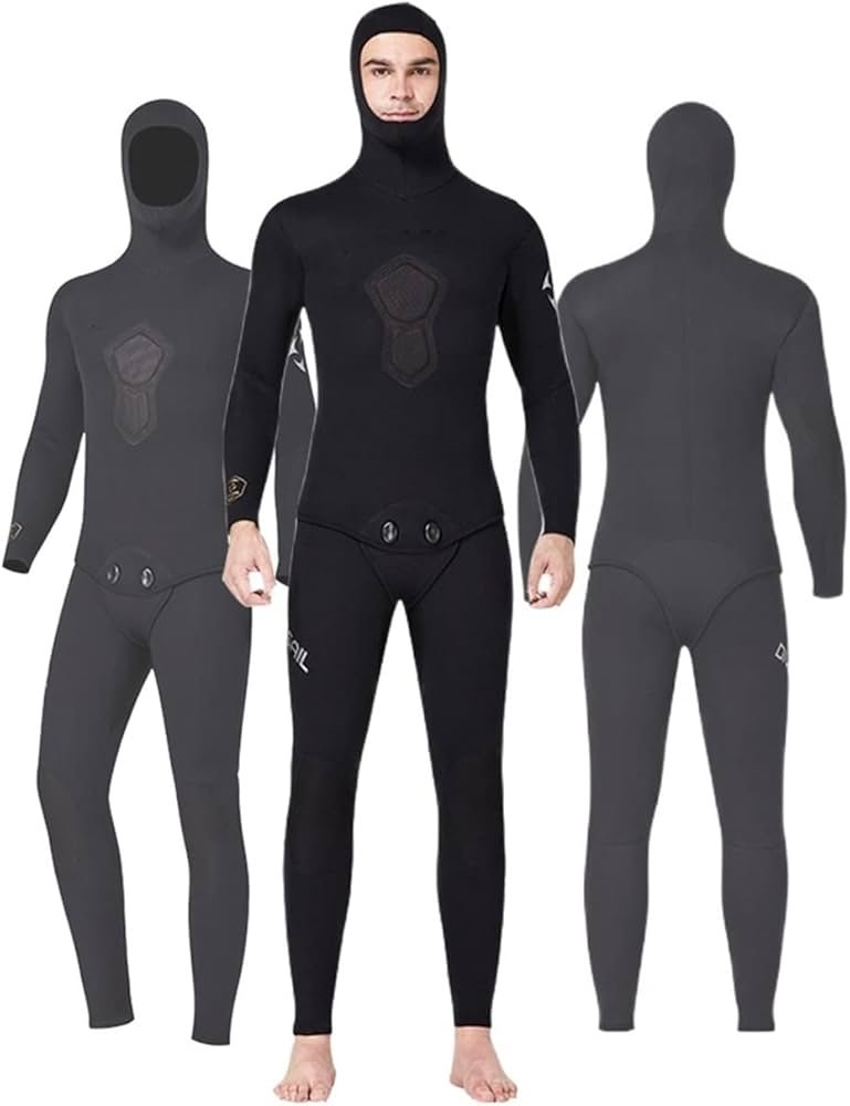 7MM Scuba Wetsuits For Men Cold Water Waterproof 2 Piece Set ...