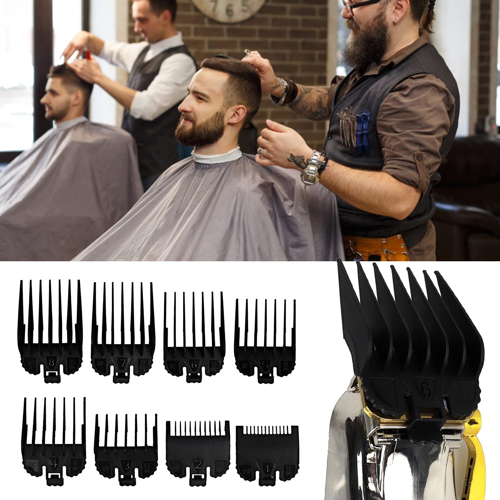 Kit 8 Guidages Peigne Tondeuse